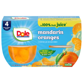 Dole Mandarin Oranges, in 100% Fruit Juice 4oz