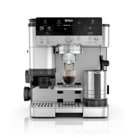 Cafe Premier Series, Stainless Steel Espresso Machine and Drip Coffee Maker with integrated Coffee Grinder and Milk Frother