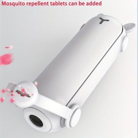 Random Color Portable Folding Handheld Fan USB Multifunctional Charging Treasure Flashlight 3-in-1 Mini Fan (Option: 1pcs)