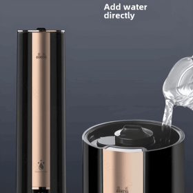 Humidifier, Suitable For Use In Large Houses, Large Capacity Whole House Moisturizing, Suitable For Halloween Christmas Gifts (Color: Black)